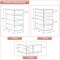 Sorbus 12 Drawers Acrylic Organizer for Makeup, Organization and Storage, Art Supplies, Jewelry, Stationary - 3 Pcs Clear Stackable Storage Drawers